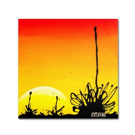 Roderick Stevens 'Century Sunset' Canvas Art,18x18